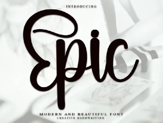 Epic font