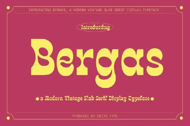 Bergas font