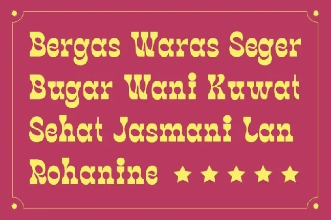 Bergas font