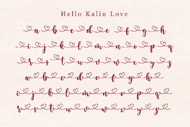 Hello Kalin font