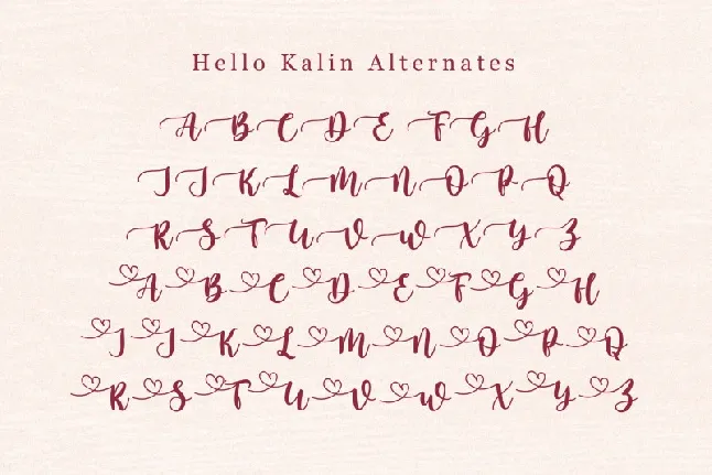 Hello Kalin font