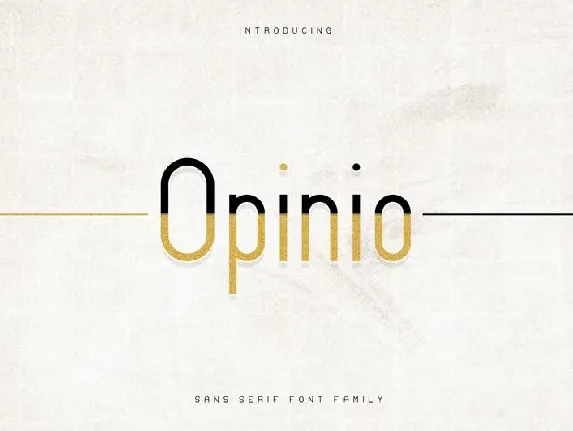 Opinio Sans Family font