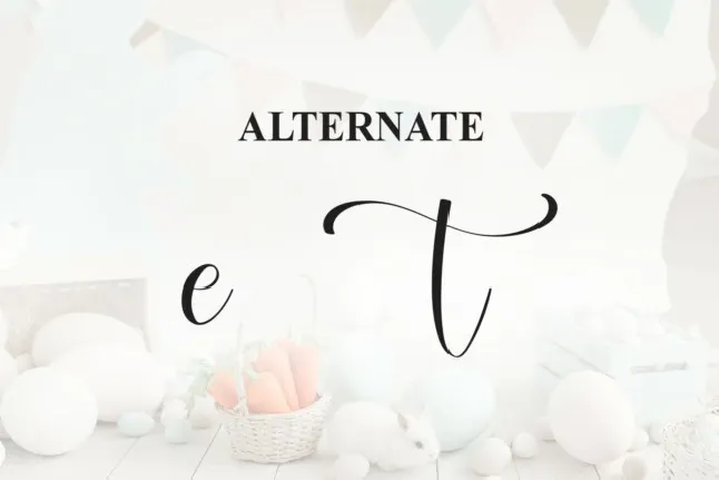 Easter Script font