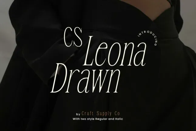 CS Leona Drawn font