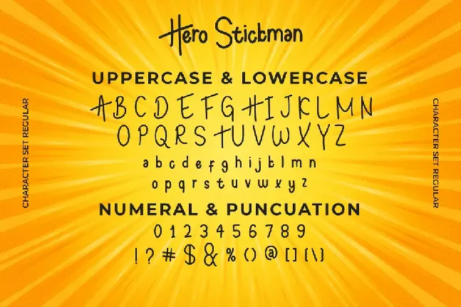 Hero Stickman Demo font