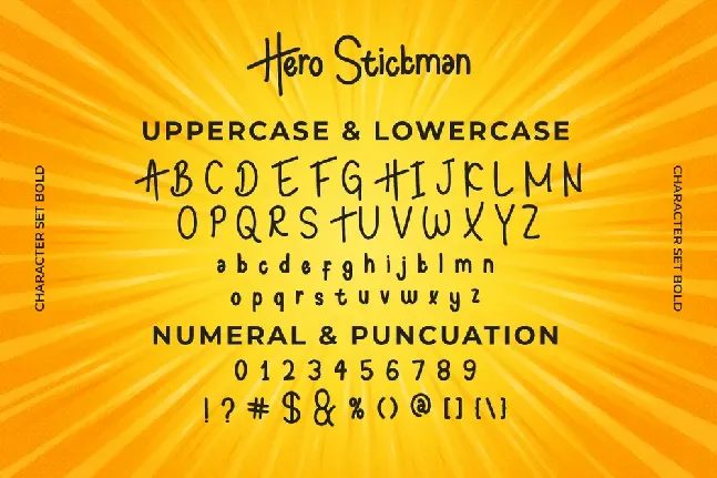 Hero Stickman Demo font