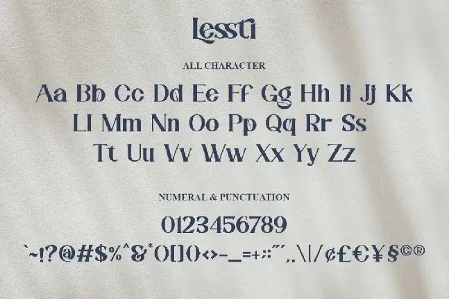 Lessti font