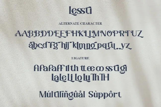 Lessti font