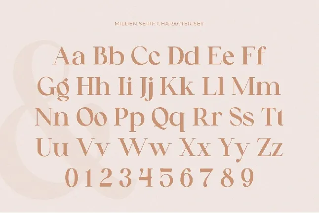 Milden font