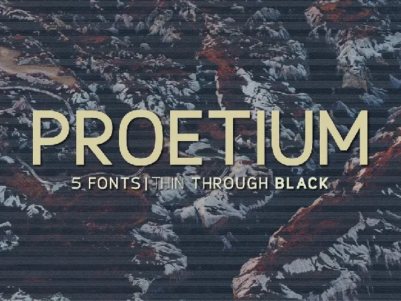 Proetium font