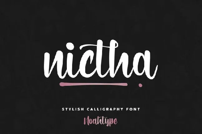 Nictha font