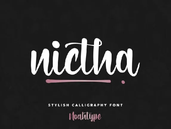 Nictha font