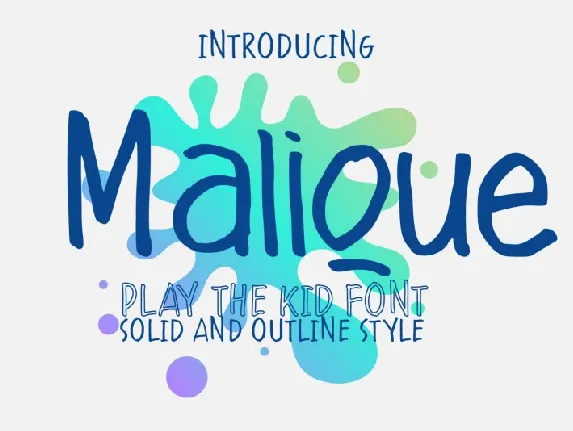 Malique Script font