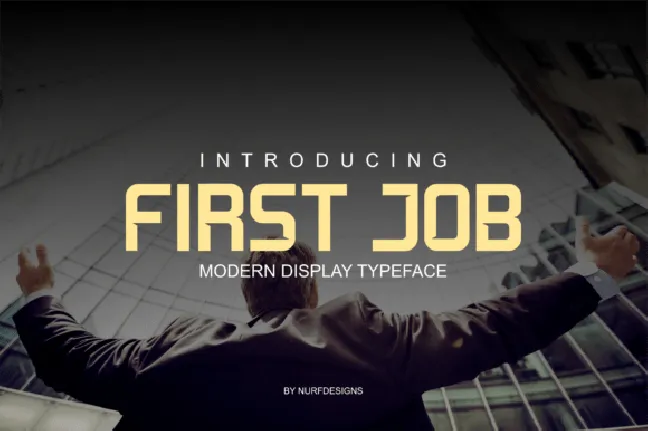 First Job Typeface font