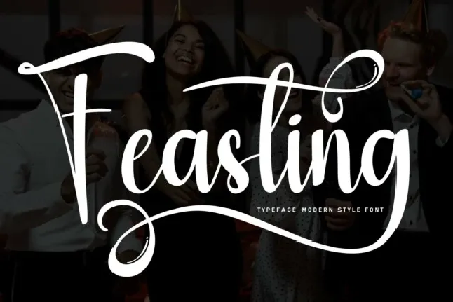 Feasting Script font