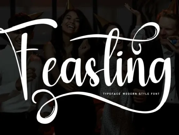 Feasting Script font