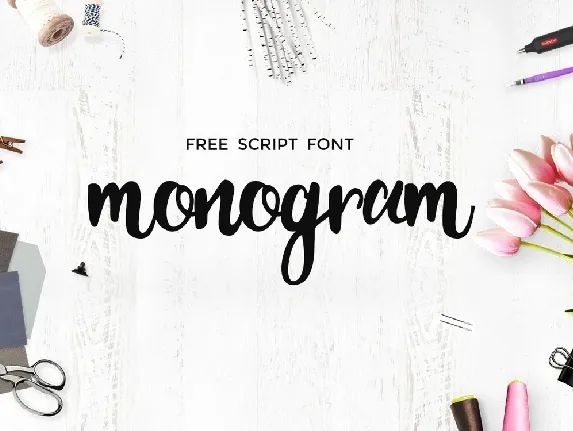 Monogram Script Free font