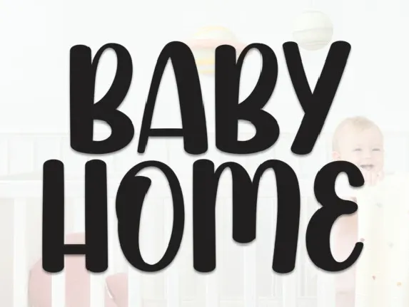 Baby Home Display font