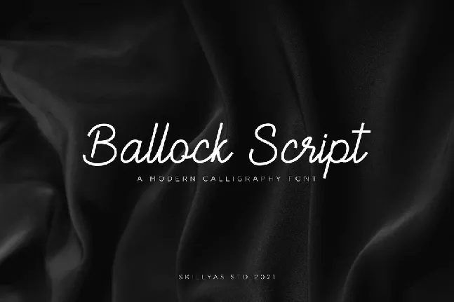 Ballock font