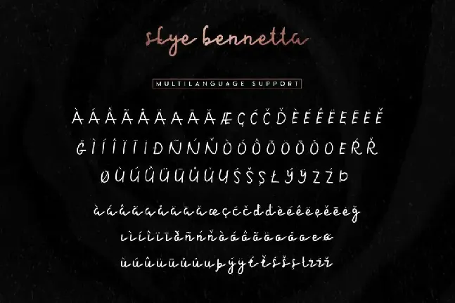 Skye Bennetta Demo font