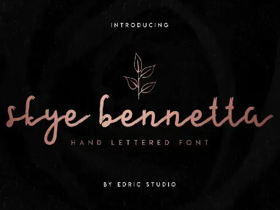 Skye Bennetta Demo font