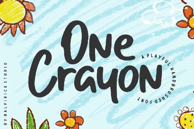 One Crayon font