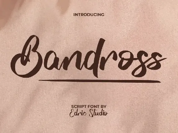 Bandross Demo font