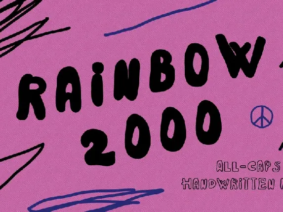 Rainbow 2000 font