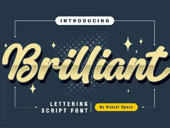 Brilliant Lettering font