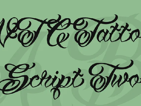 VTC Tattoo Script Two font