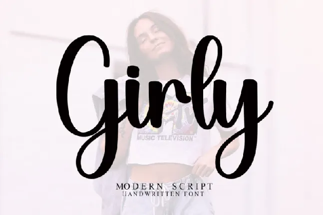 Girly Script font