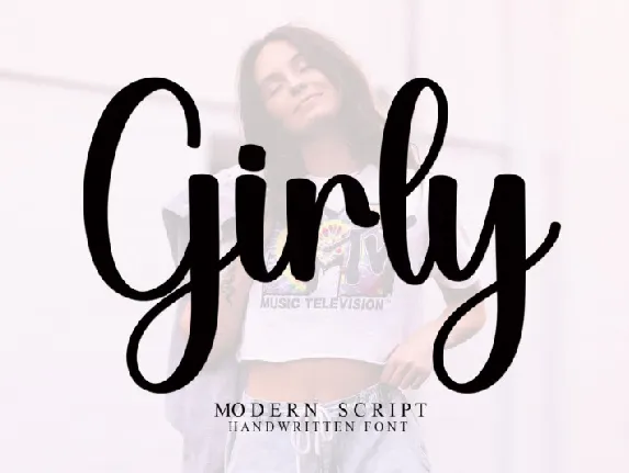 Girly Script font