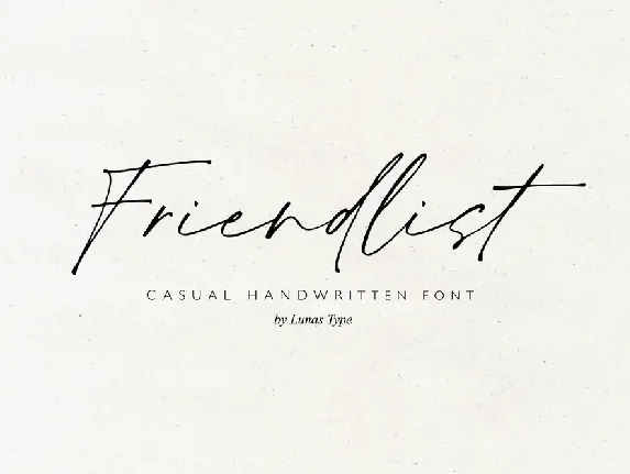 Friendlist font