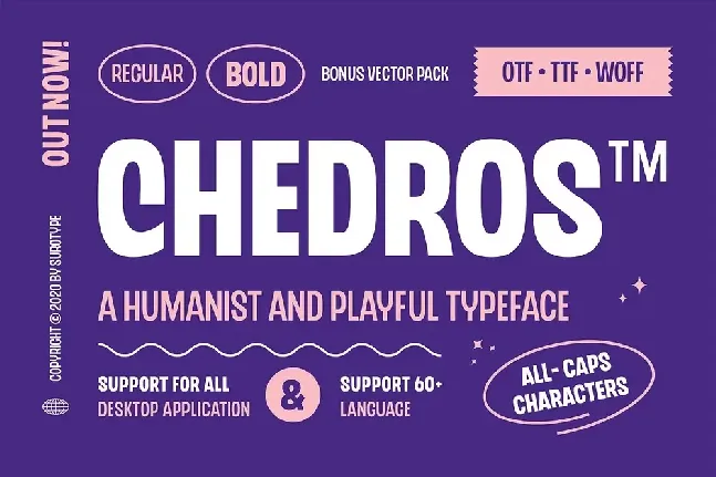 Chedros font