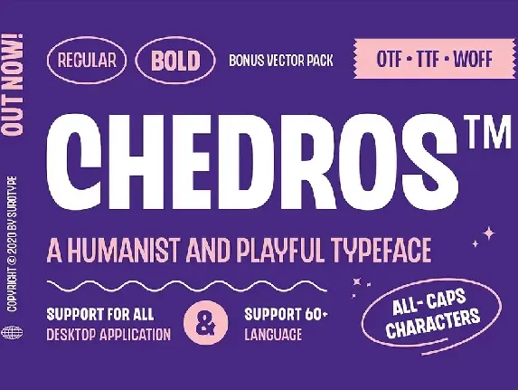 Chedros font