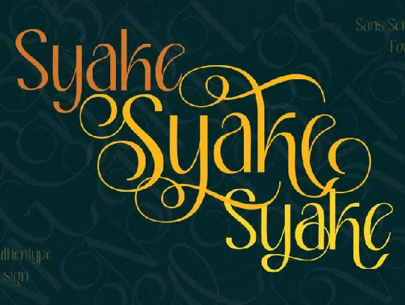 Syake font