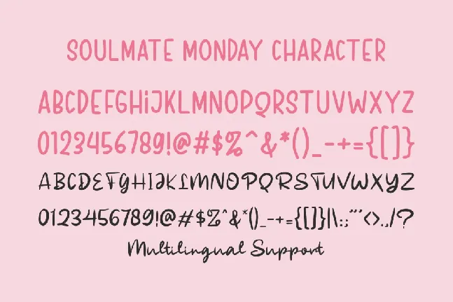 Soulmate Monday font