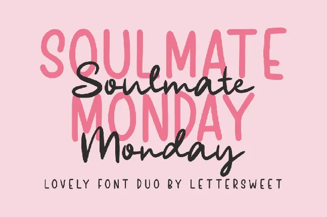 Soulmate Monday font