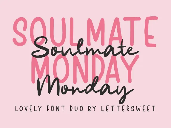 Soulmate Monday font