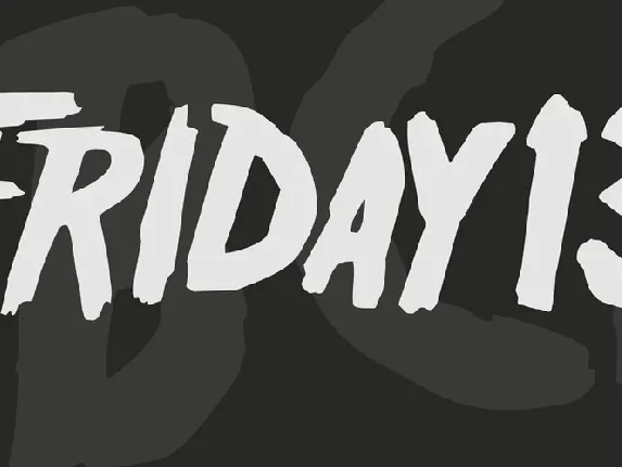 Friday 13 font