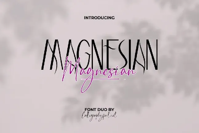 Magnesian Demo font