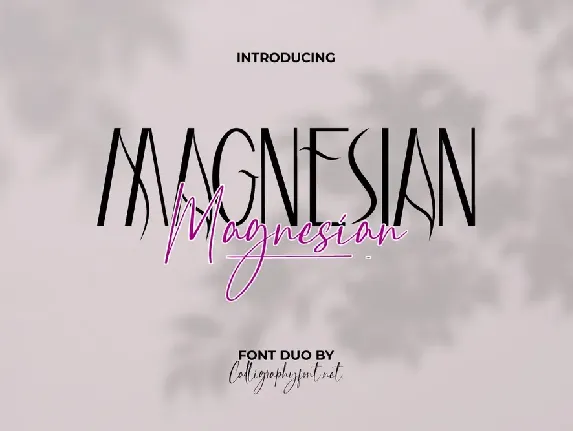 Magnesian Demo font