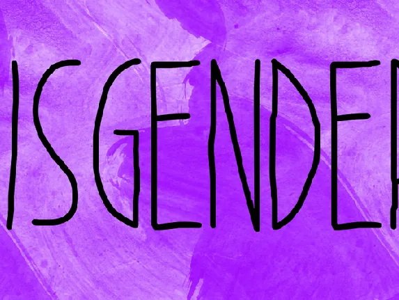 Cisgender font