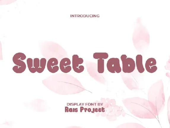 Sweet Table font