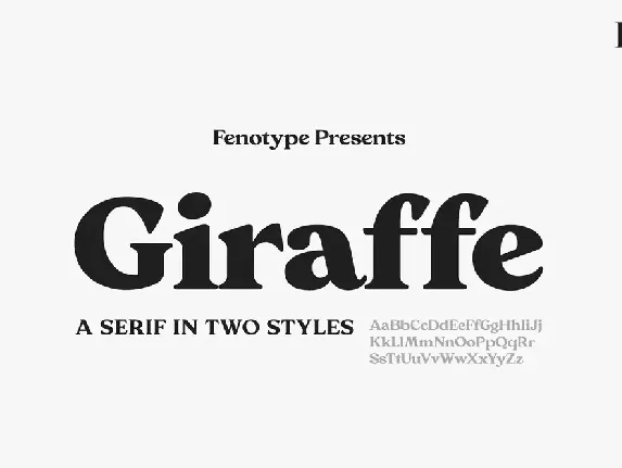 Giraffe font