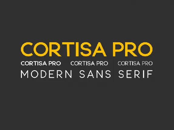 Cortisa Pro font