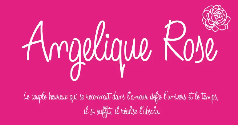 Angelique Rose font