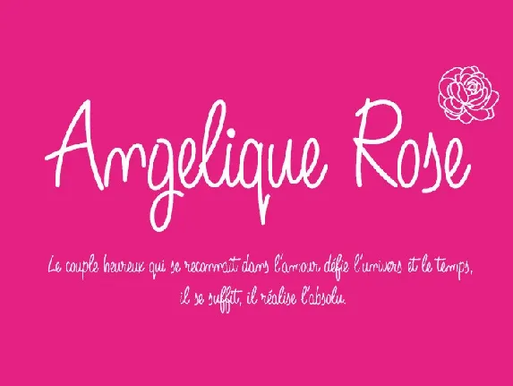 Angelique Rose font