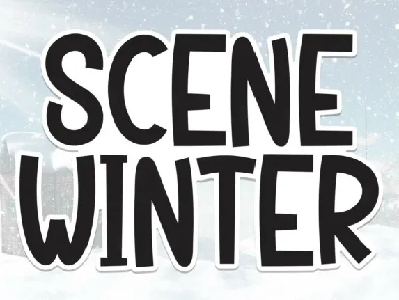 Scene Winter Display font