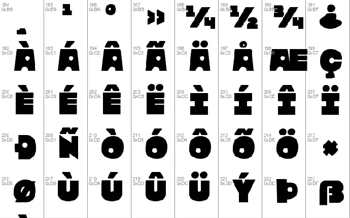 Zounderkite Family font